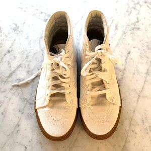 Vans White Skateboard Shoes 9.5 Men or 11 Women